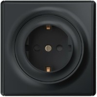 Розетка 1-м СП Florence 16А IP20 с/з защ. шторки винт. клеммы механизм черн. 1E10101303 OneKeyElectro 2172810