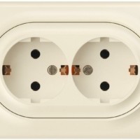 Розетка 2-м СП Florence 16А IP20 с/з винт. клеммы беж. 1E10401301 OneKeyElectro 2172790