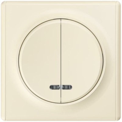 Выключатель 2кл. СП Florence 10А IP20 с инд. механизм беж. 1E31801301 OneKeyElectro 2172802