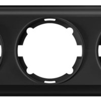 Рамка 3-м Florence черн. 1E52301303 OneKeyElectro 2172830