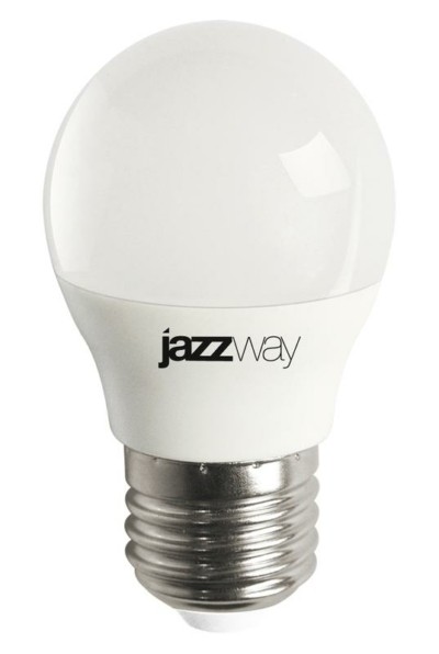 Лампа СДЛ PLED-LX 8Вт G45 шар 4000К нейтр. бел. E27 JazzWay 5025301