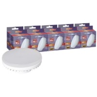 Лампа СДЛ PLED-GX53 10Вт 5000К холод. бел. GX53 840лм 230В 50Гц (эквивалент ЛОН 75Вт) 10шт/уп JazzWay 1029300