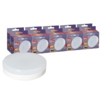 Лампа СДЛ PLED-GX53 12Вт 5000К холод. бел. GX53 1040лм 230В 50Гц (эквивалент ЛОН 100Вт) 10шт/уп JazzWay 1029263