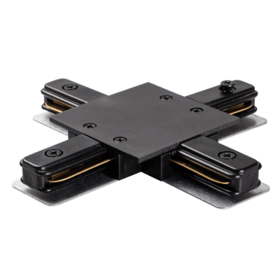 Коннектор чёрный X -обр. встраиваемый PTR/R CX-BL Jazz Way