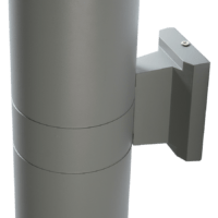 Светильник светодиодный фасадный PWL-300110/30D 2x12w 6500K GR IP65