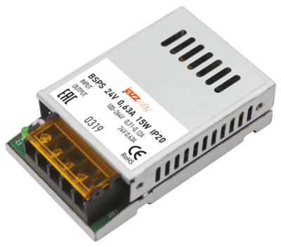 Блок питания для светодиодной ленты BSPS 24V 0,62A=15W IP20 Jazz Way