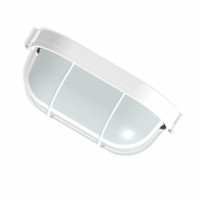 Светильник Банник 1402 НПП 03-60-022 1х60Вт E27 IP65 овал малый корпус с решеткой бел. Элетех 1005500939