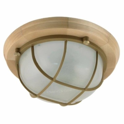 Светильник НББ 03-60-014 Терма 1302 1х60Вт E27 IP65 круглый малый матов./корпус с решеткой дерево липа Элетех 1005501031