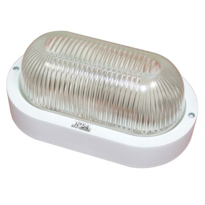 Светильник Банник 1401 НПП 03-60-021 IP54 овал малый бел. пласт. Элетех 1005500883