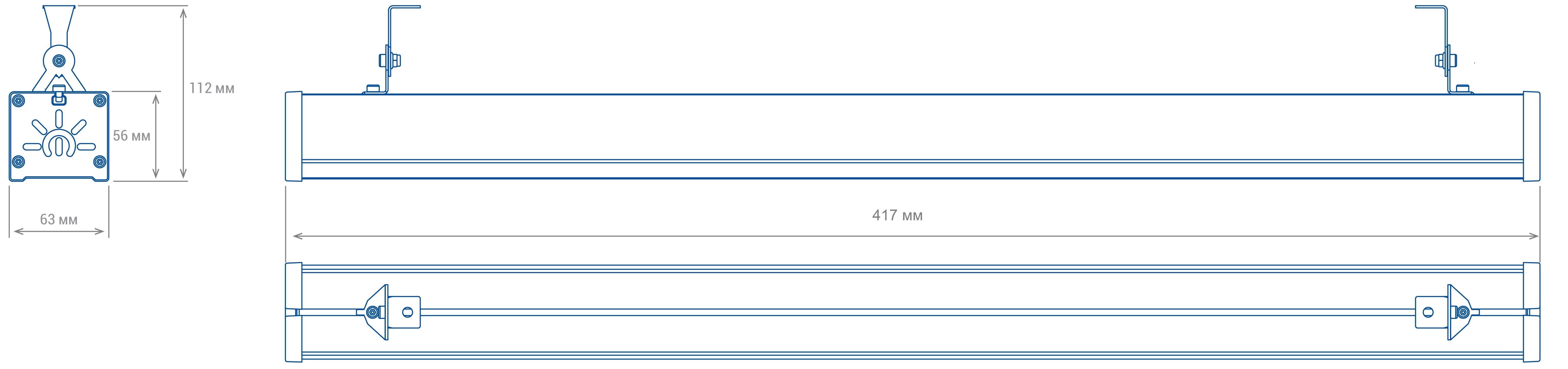 Светильник светодиодный торговый TL-TRADE LINE 17 O L417 IP65 5К Технологии света — изображение 2