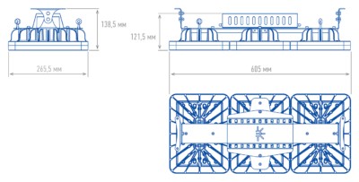 Светильник светодиодный промышленный TL-PROM APS 285 5K K30 Технологии света — изображение 3