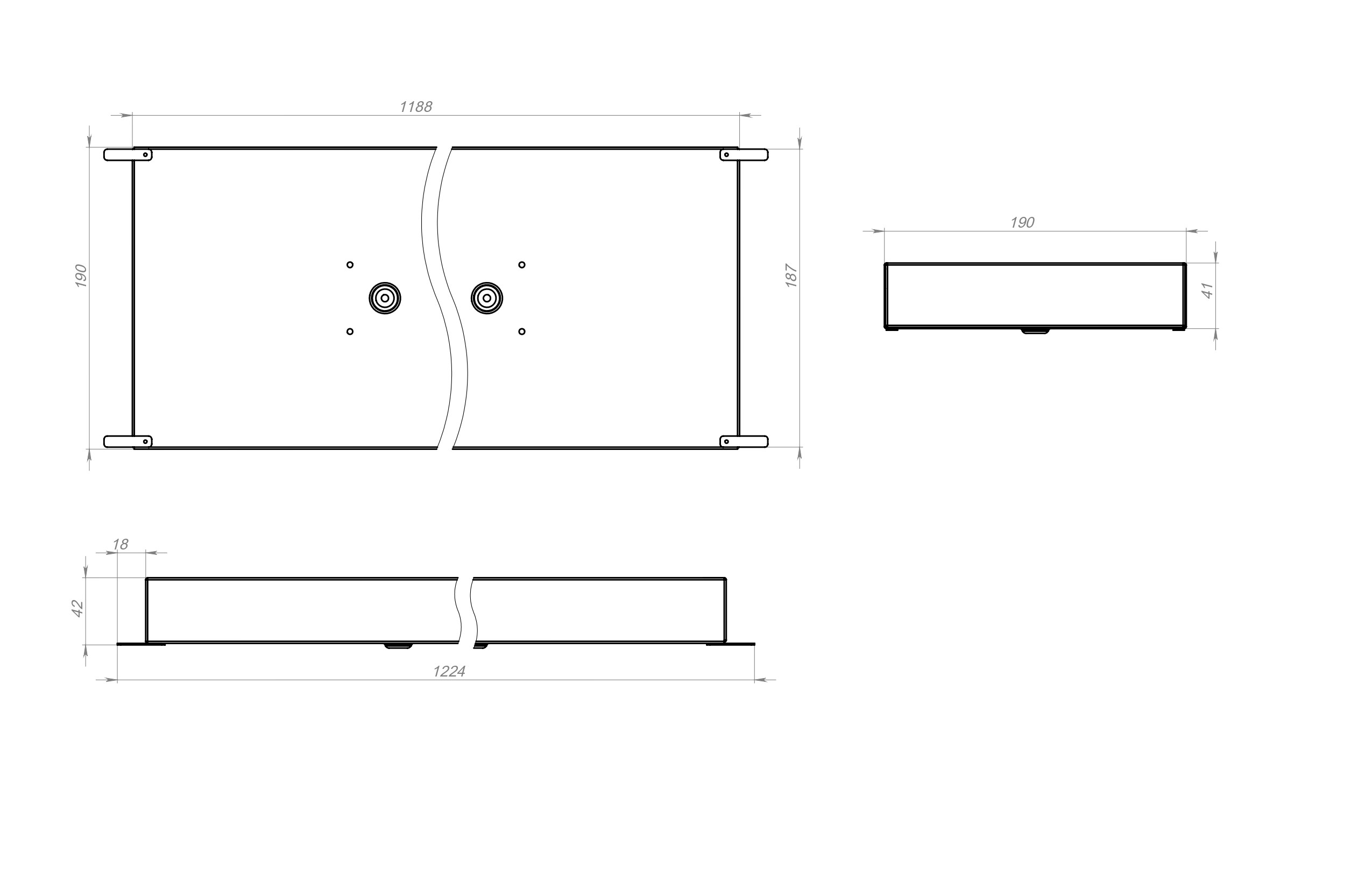 Светильник светодиодный офисный TL-Office 30 GR 1188x190 PRS 850 Технологии света — изображение 2