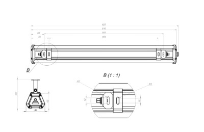 Светильник светодиодный промышленный TL-PROM LINE 33 750 D120 EM 3-3,5 Технологии света