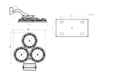 Светильник светодиодный промышленный Ataman FL1 305 750 D120 Технологии света