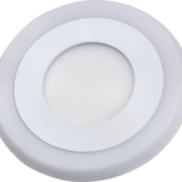 Светильник светодиодный DLP 6Вт (3+3Вт) встраиваемый двухцветный круг Aktiv Electro DLP-6-1