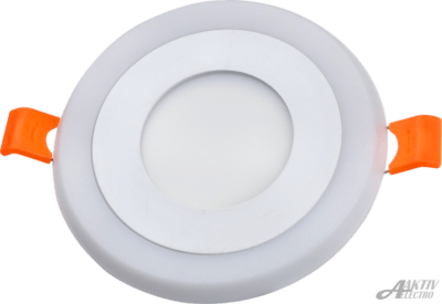 Светильник светодиодный DLP 6Вт (3+3Вт) встраиваемый двухцветный круг Aktiv Electro DLP-6-1