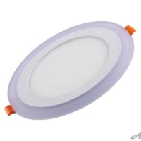 Светильник светодиодный DLP 9Вт (6+3Вт) встраиваемый двухцветный круг Aktiv Electro DLP-9-1
