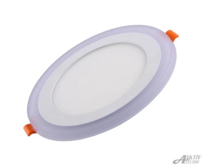 Светильник светодиодный DLP 9Вт (6+3Вт) встраиваемый двухцветный круг Aktiv Electro DLP-9-1