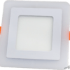 Светильник светодиодный DLP 6Вт (3+3Вт) встраиваемый двухцветный квадрат Aktiv Electro DLP-6-2