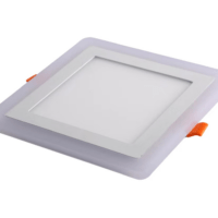 Светильник светодиодный DLP 16Вт (12+4Вт) встраиваемый двухцветный квадрат Aktiv Electro DLP-16-2