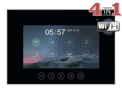 Монитор видеодомофона Tantos Marilyn HD Wi-Fi s (black) VZ
