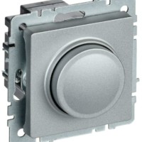 Диммер СЭПп BRITE пов-наж. 600Вт СС10-1-0-БрА алюм. IEK BR-D20-0600-K47