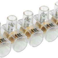 Зажим винтовой концевой изолированный КЗВИ 10 кв.мм (5х1) IEK UZVK-10-5