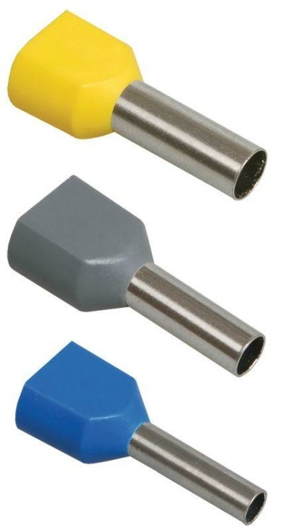 Наконечник кабельный НШвИ двойной 1.5-12 красн. 20шт/уп IEK UTE10-4-D2-6-100