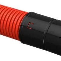 Труба гофрированная двустенная ПНД гибкая d110мм с муфтой красн. (уп.50м) IEK CTG12-110-K04-050-R