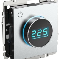 Термостат электронный с индикацией BRITE СП IP20 ТС10-1-БрА алюм. IEK BR-RT11-K47