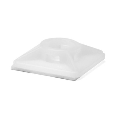 База монтажная самокл. для двух хомутов 19х19 бел. (уп.100шт) DKC 25467SR