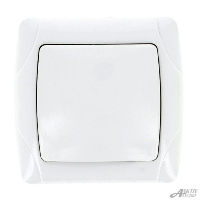 Выключатель 1кл. СП белый Aktiv Electro 7021