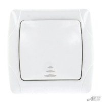 Выключатель 1кл. СП с инд. белый Aktiv Electro 7121