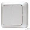 Выключатель 2кл. ОП белый Aktiv Electro 1023