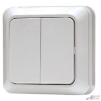 Выключатель 2кл. ОП белый Aktiv Electro 1023