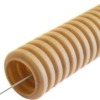 Гофротруба ПВХ для кабеля d16мм 25м с протяжкой светлое дерево лёгкая гибкая Урал Пак ГФ-8104116-025