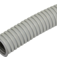 Гофротруба ПВХ для кабеля d25мм 75м с протяжкой серая лёгкая гибкая Урал Пак ГФ-0101725-075
