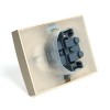 Розетка 2-местная с/з с крышкой Stekker PST16-9015-02 250В 16А Эрна слоновая кость