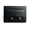 Розетка 2-местная с/з с крышкой Stekker PST16-9015-03 250В 16А Эрна черный