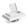 Розетка 2-местная с/з с крышкой Stekker PST16-9015-01 250В 16А Эрна белый