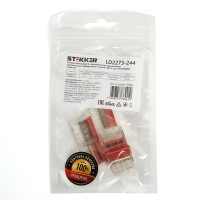 Клемма СМК 4-проводная зажимная для 1-жильного проводника Stekker LD2273-244 5шт/уп