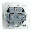 Розетка 1-местная с/з с крышкой механизм Stekker PST16-9112-03 250В 16А с защ. шторкой Эрна черный