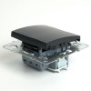 Выключатель 1-клавишный механизм Stekker PSW10-9103-03 250В 10А Эрна черный