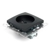Розетка 1-местная б/з механизм Stekker PST10-9109-03 250В 10А с защитной шторкой Эрна черный