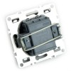 Выключатель 2-клавишный механизм Stekker PSW10-9104-03 250В 10А Эрна черный