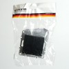 Выключатель 2-клавишный механизм Stekker PSW10-9104-03 250В 10А Эрна черный