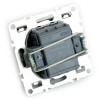 Выключатель 2-клавишный с инд. механизм Stekker PSW10-9102-03 250В 10А Эрна черный