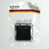 Выключатель 2-клавишный с инд. механизм Stekker PSW10-9102-03 250В 10А Эрна черный