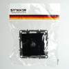 Розетка телевизионная 1-местная механизм Stekker PST00-9108-03 75 Ом 5-862МГц Эрна черный