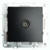 Розетка телевизионная 1-местная механизм Stekker PST00-9108-03 75 Ом 5-862МГц Эрна черный